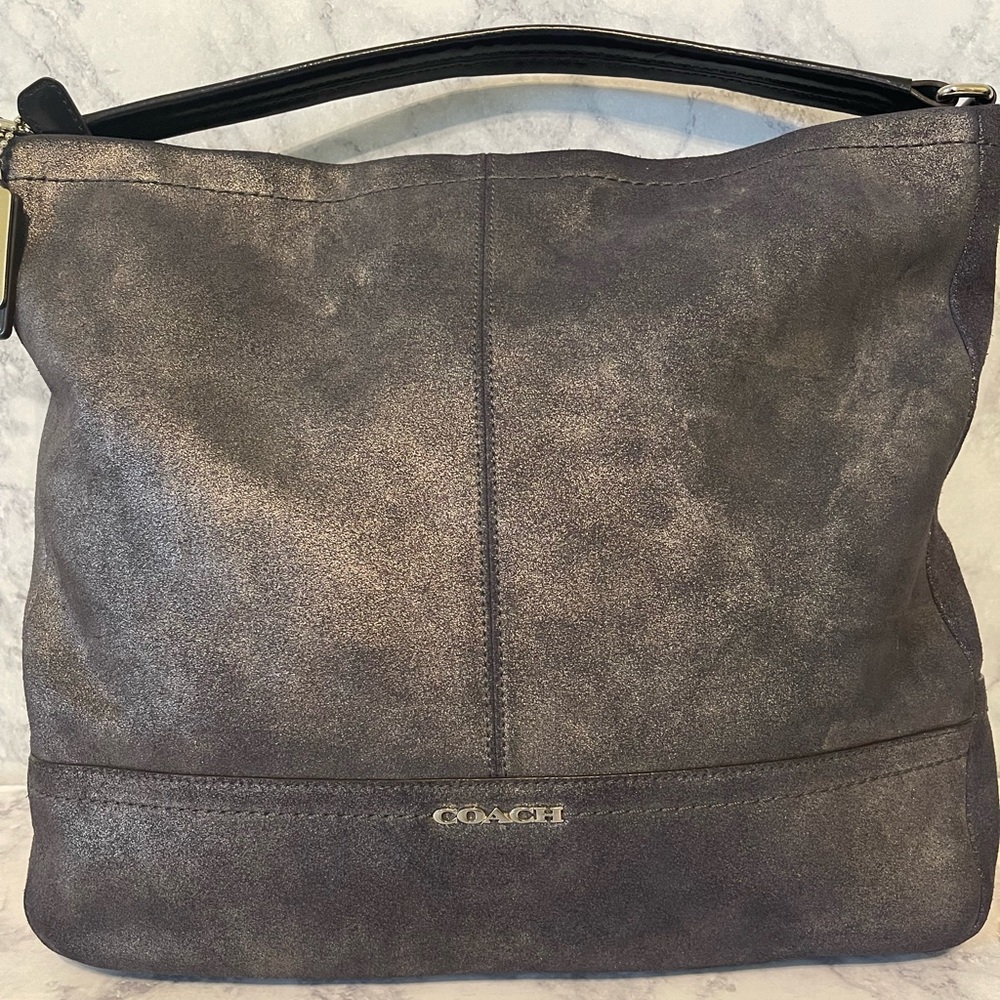 ✨Coach✨ Shimmery Grey/Silver Purse